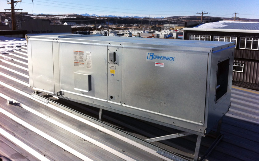 Commercial Make Up Air System for HVAC Systems in Calgary and Cochrane.