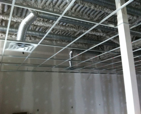 Commercial Duct installation in Cochrane, Alberta area.