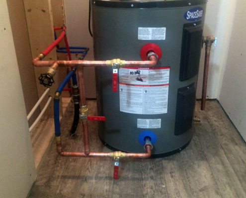 hot water tank install cochrane