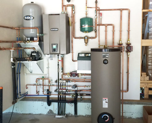 hot water tank pipes install cochrane