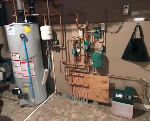 hot water tank system install repair