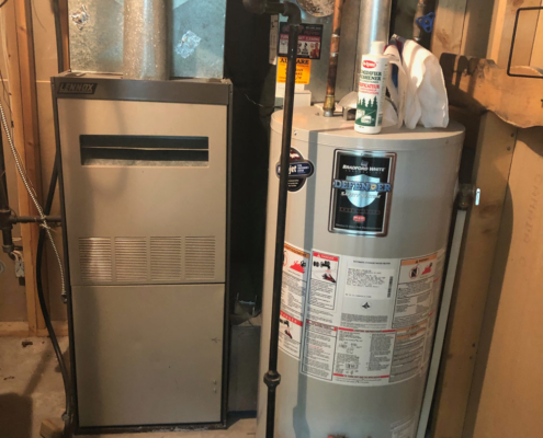 Before furnace and hot water tank installation cochrane 2019 royal mechanical services